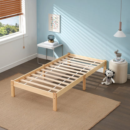 CYCAS Single Pine Wooden Bed 98*196cm - Wood
