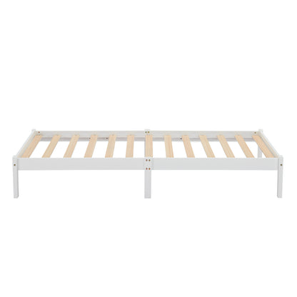 CYCAS Single Pine Wooden Bed 98*196cm - White