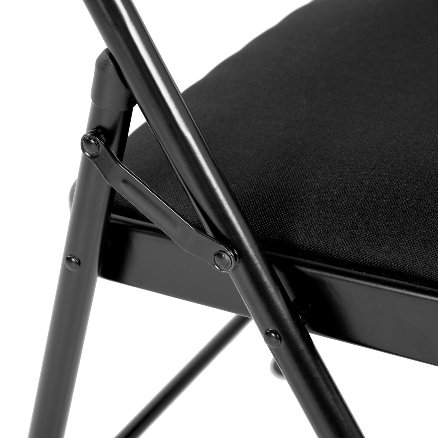 ERVIN Folding Chair with Iron Leg - Black