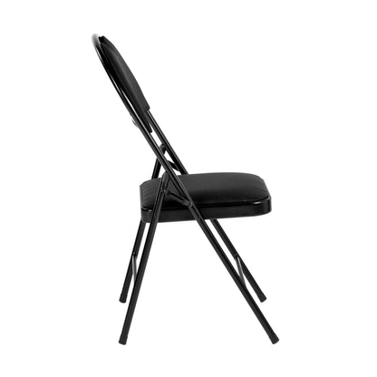 ERVIN Folding Chair with Iron Leg - Black