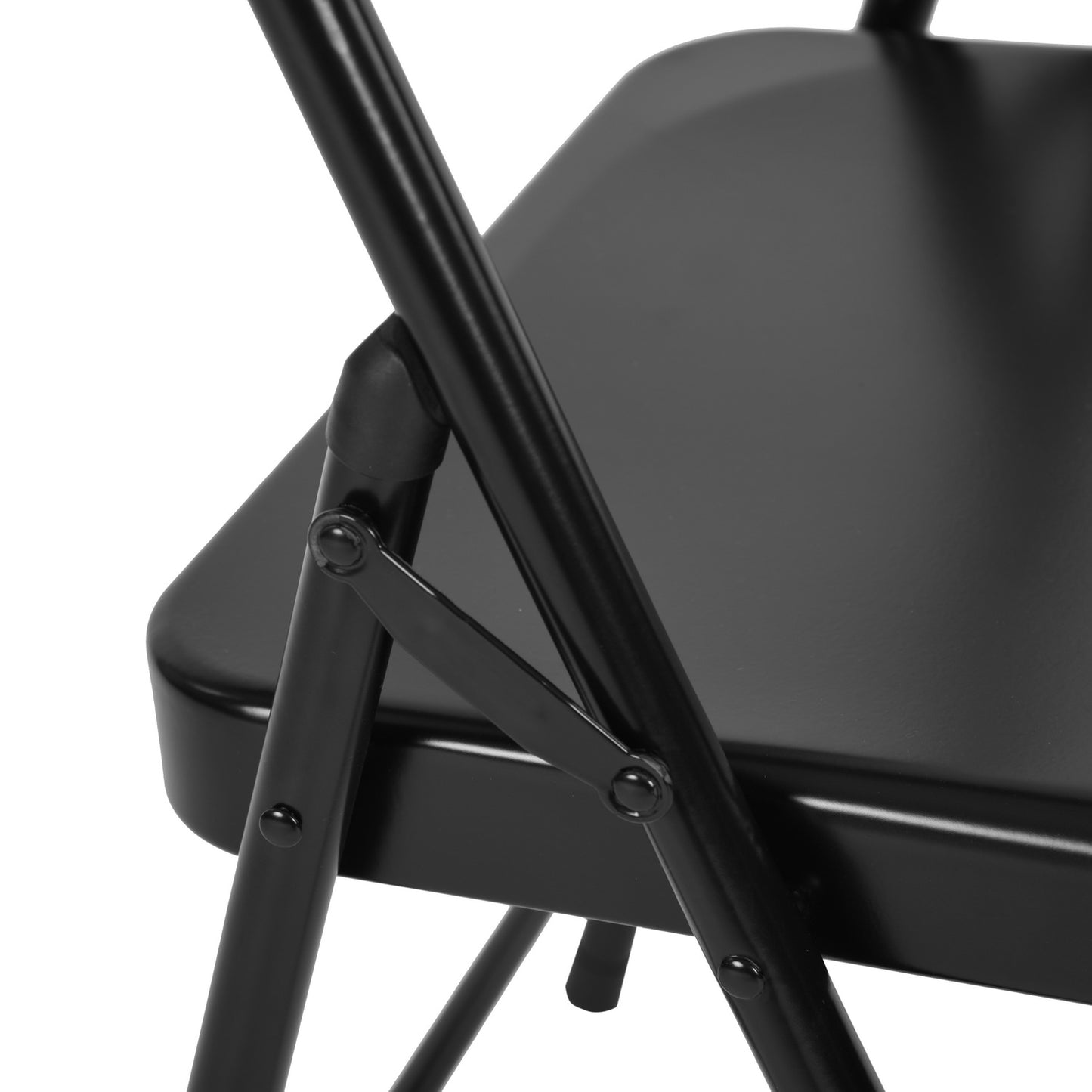 FAIR Folding Chair with Iron Leg - Black