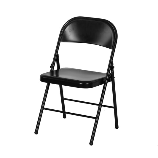 FAIR Folding Chair with Iron Leg - Black