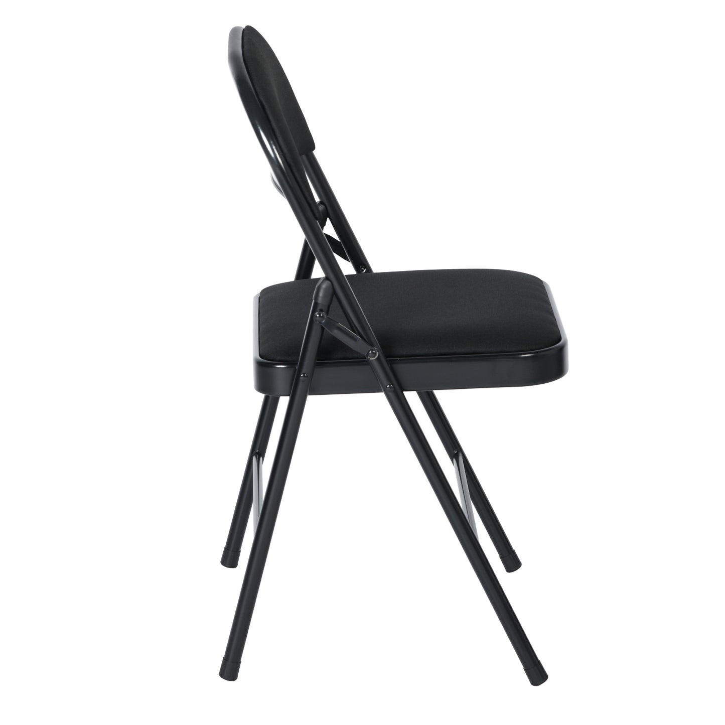 FAIR Linen Folding Chair with Iron Leg - Black