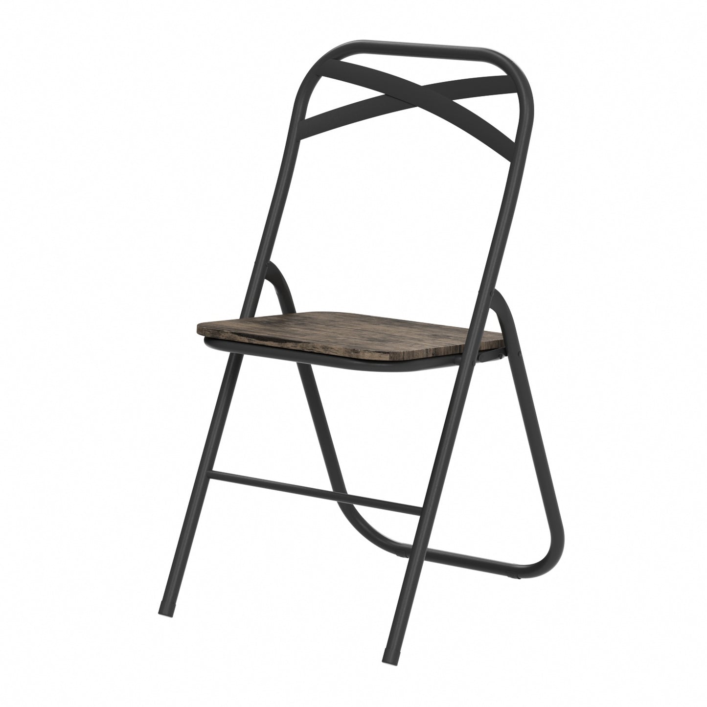 FERN Folding Chair with Iron Leg - Black