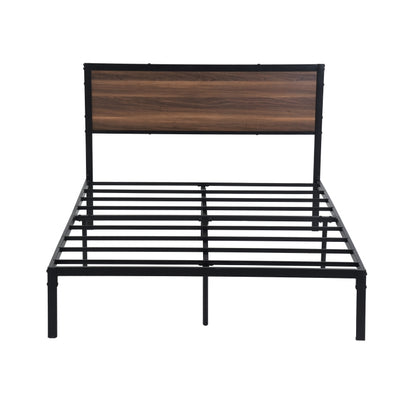 FOLAM Double Metal Bed 140*195cm - Brown