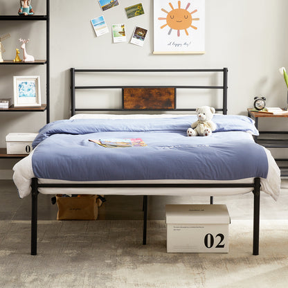 HABIT Small Double Metal Bed 123*197 cm - Black