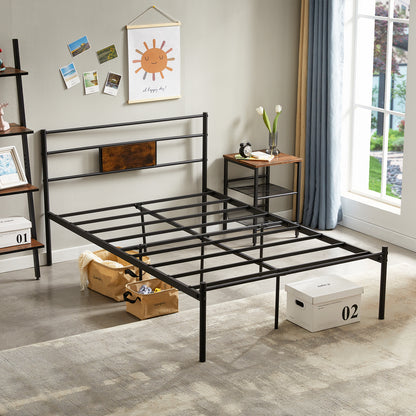 HABIT Small Double Metal Bed 123*197 cm - Black