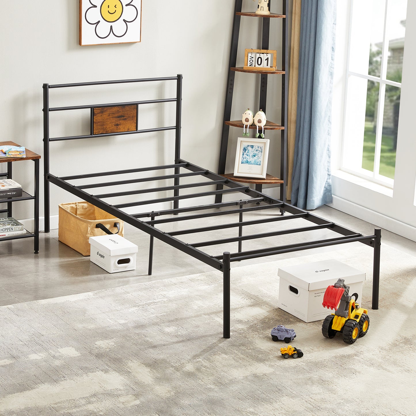 HABIT Single Metal Bed 93*197cm - Black