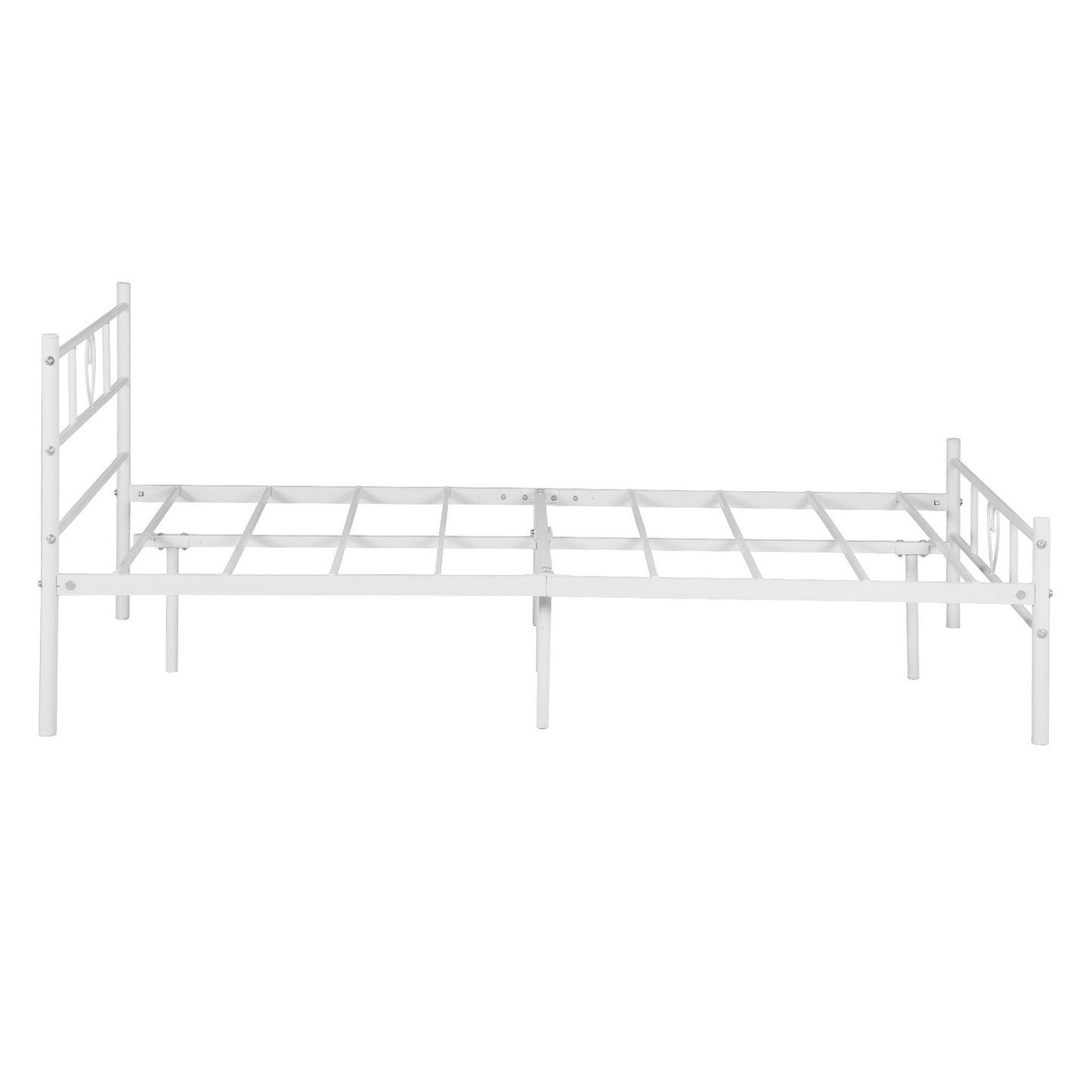 HEART Double Metal Bed 141*197cm - White