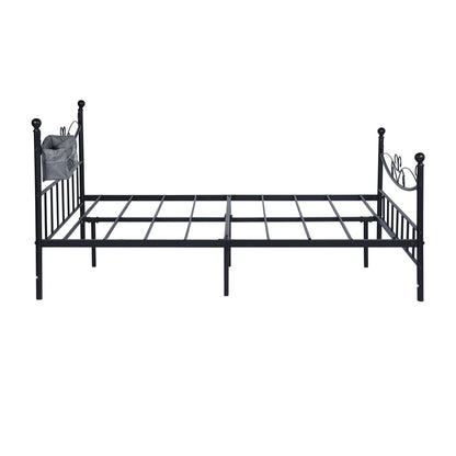 ISOLF Double Metal Bed 142*198cm - Black