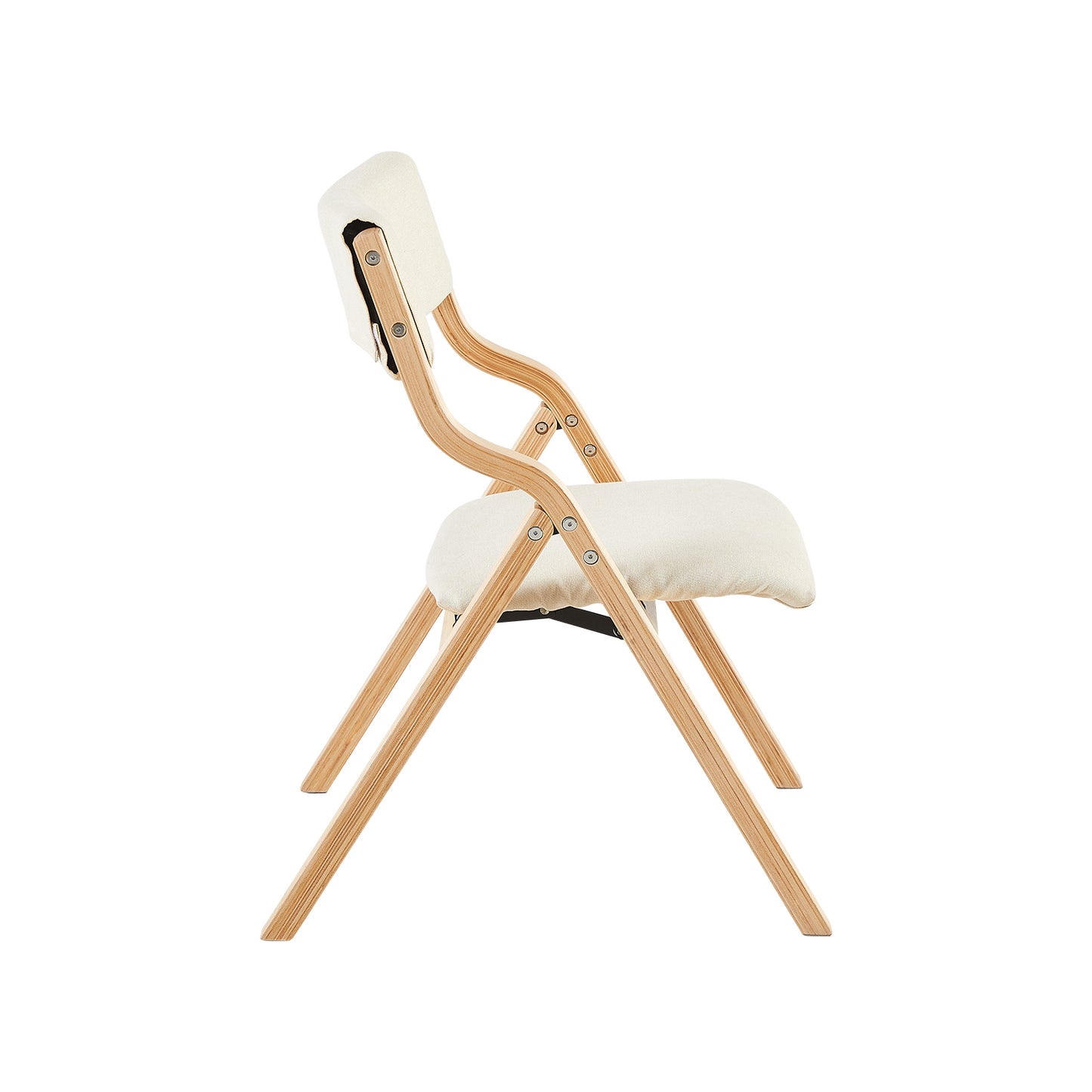 KENT Folding Chair with Bentwood Leg - Beige