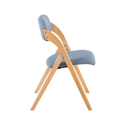 KEWA Folding Chair with Beech Leg - Light Blue