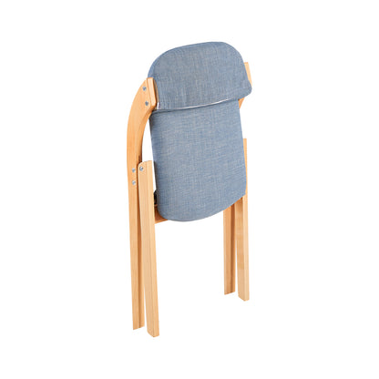 KEWA Folding Chair with Beech Leg - Light Blue