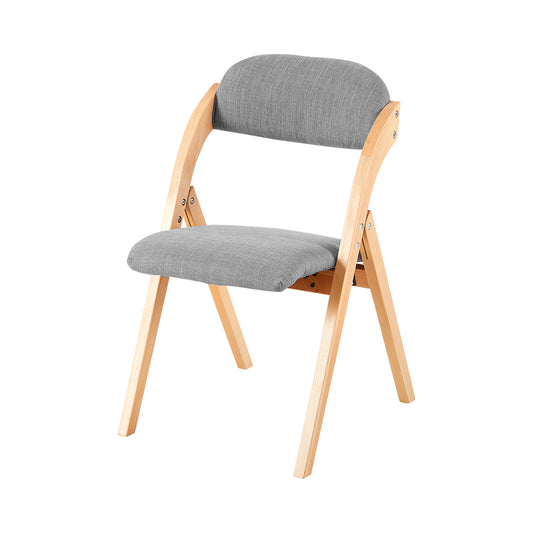 KEWA Folding Chair with Beech Leg - Gray