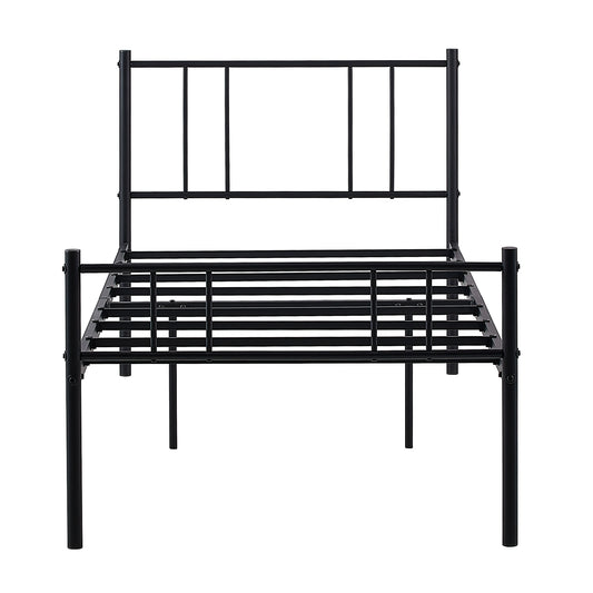 LOCARNO Single Metal Bed 93*207cm - Black