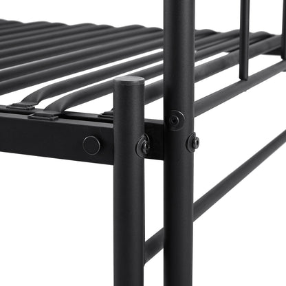 LESTER Day Metal Bed 95.5*199cm+93.2*191cm - Black