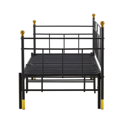 LESTER Day Metal Bed 95.5*199cm+93.2*191cm - Black