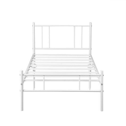 LOCARNO Single Metal Bed 91.5*197.5cm - White