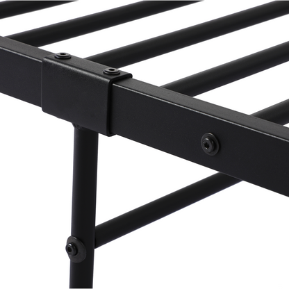 LOFT Upper and Lower Metal Bed 97*208.8cm - Black