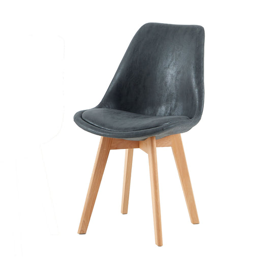 TULIP Dining Chair with Tech cloth-Dark Gray