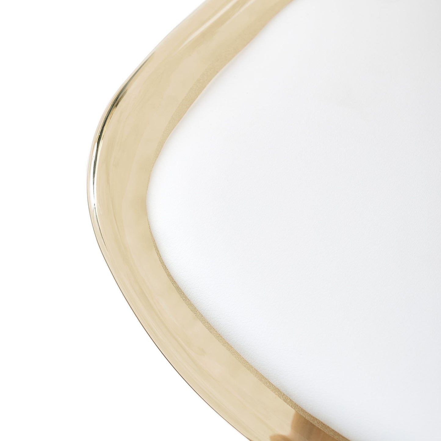 TULIP Dining Chair with Tawny Back-White
