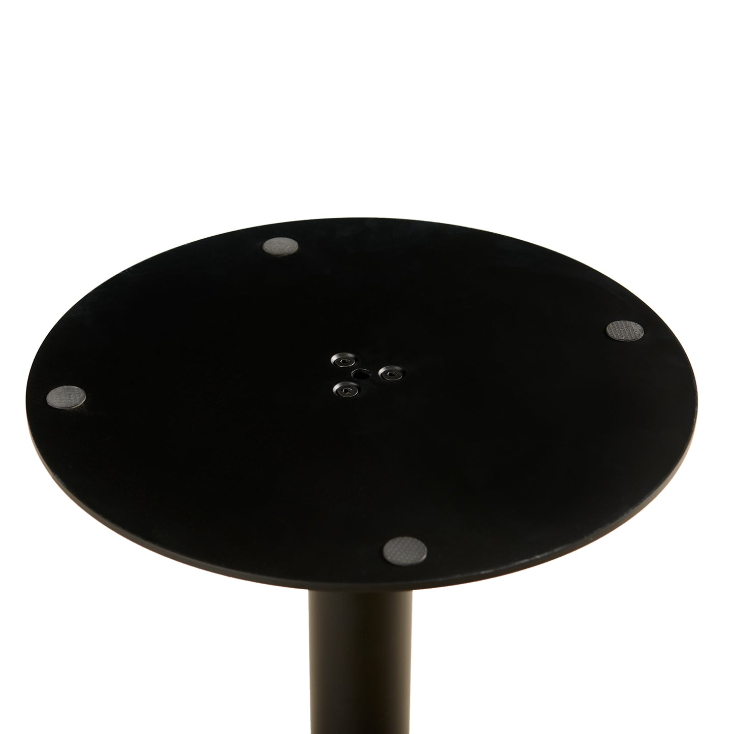 LYMAN 80cm Circle Dining Table With Black Iron Legs-Black