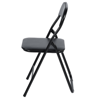 MANGO Folding Chair with Iron Leg - Black