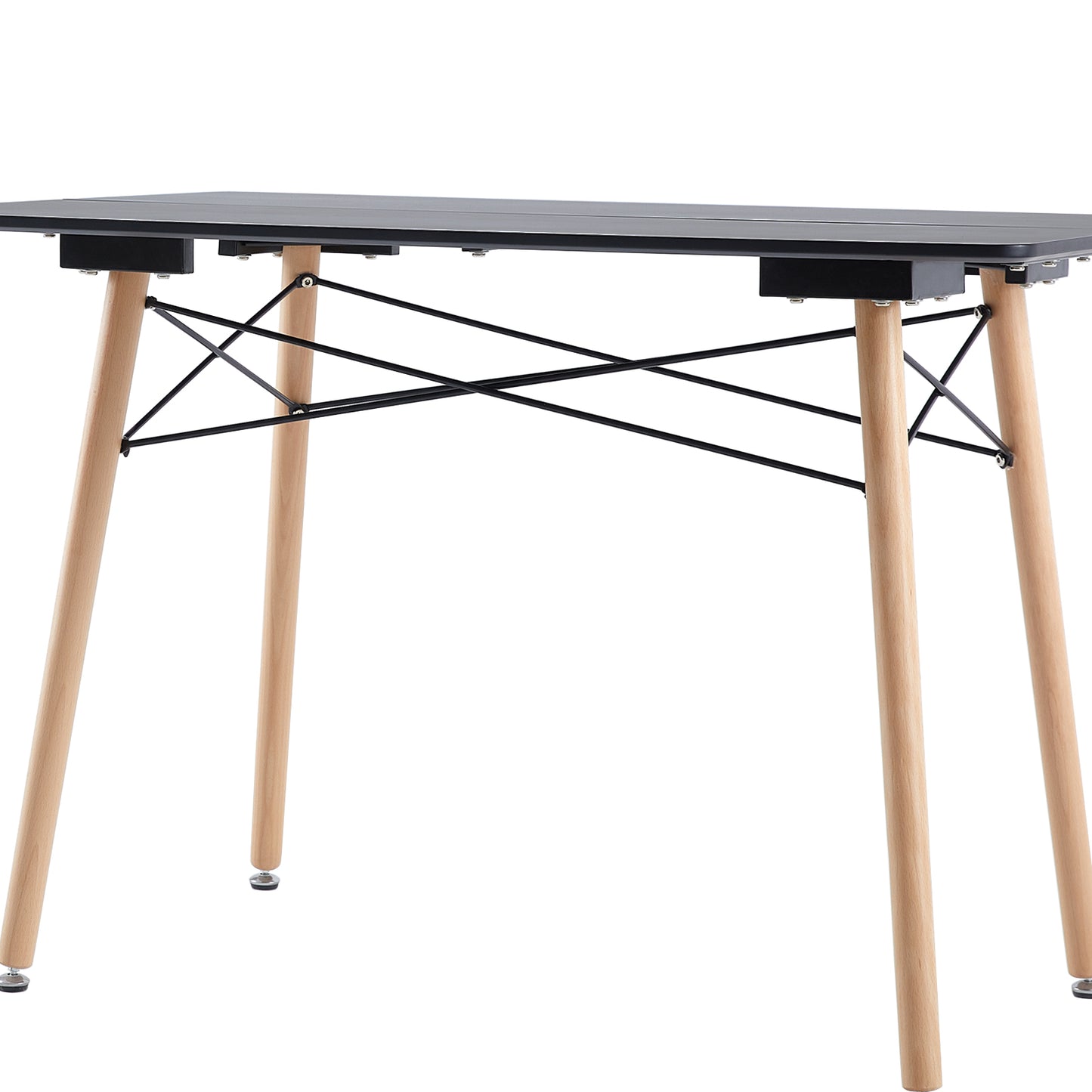 PANSY 110cm Dining Table With Beech Legs-Black