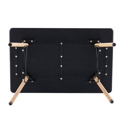 PANSY 110cm Dining Table With Beech Legs-Black