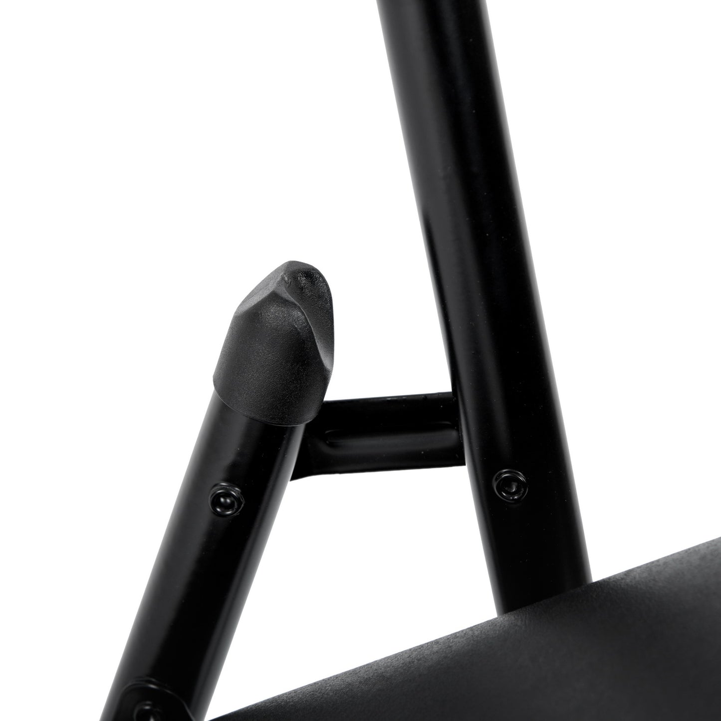 PEACOCKAR Folding Chair with Iron Leg - Black