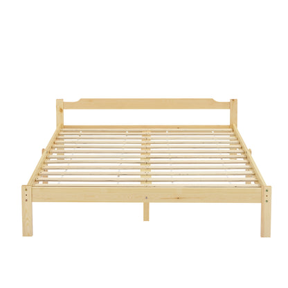 PONT Double Pine Wooden Bed 143.6*196cm - Wood