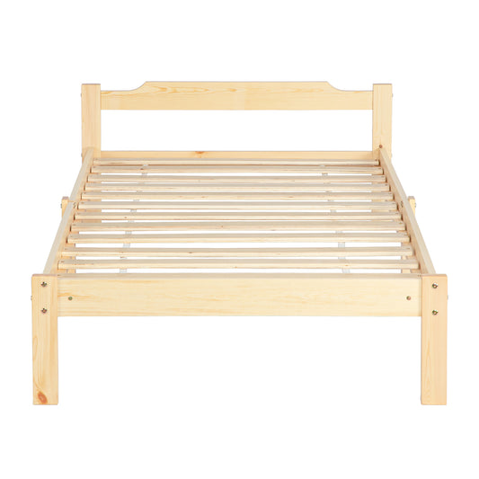 PONT Single Pine Wooden Bed 98*196cm - Wood