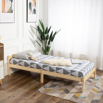 PONT Single Pine Wooden Bed 98*196cm - Wood