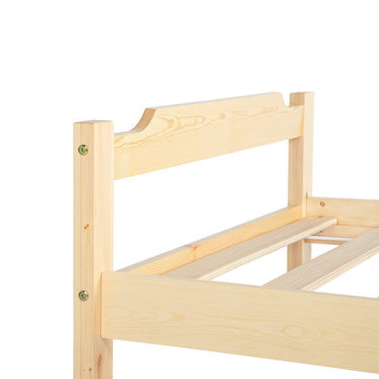 PONT Single Pine Wooden Bed 98*196cm - Wood