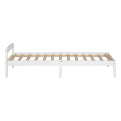 PONT Single Pine Wooden Bed 98*196cm - White