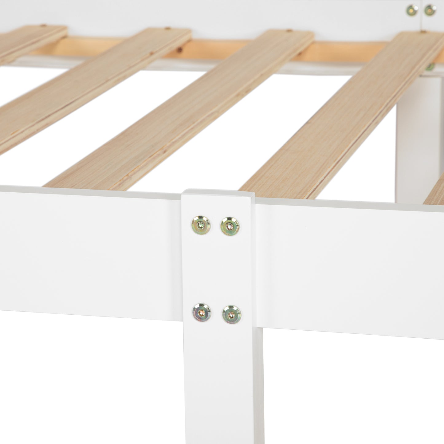 PONT Single Pine Wooden Bed 98*196cm - White