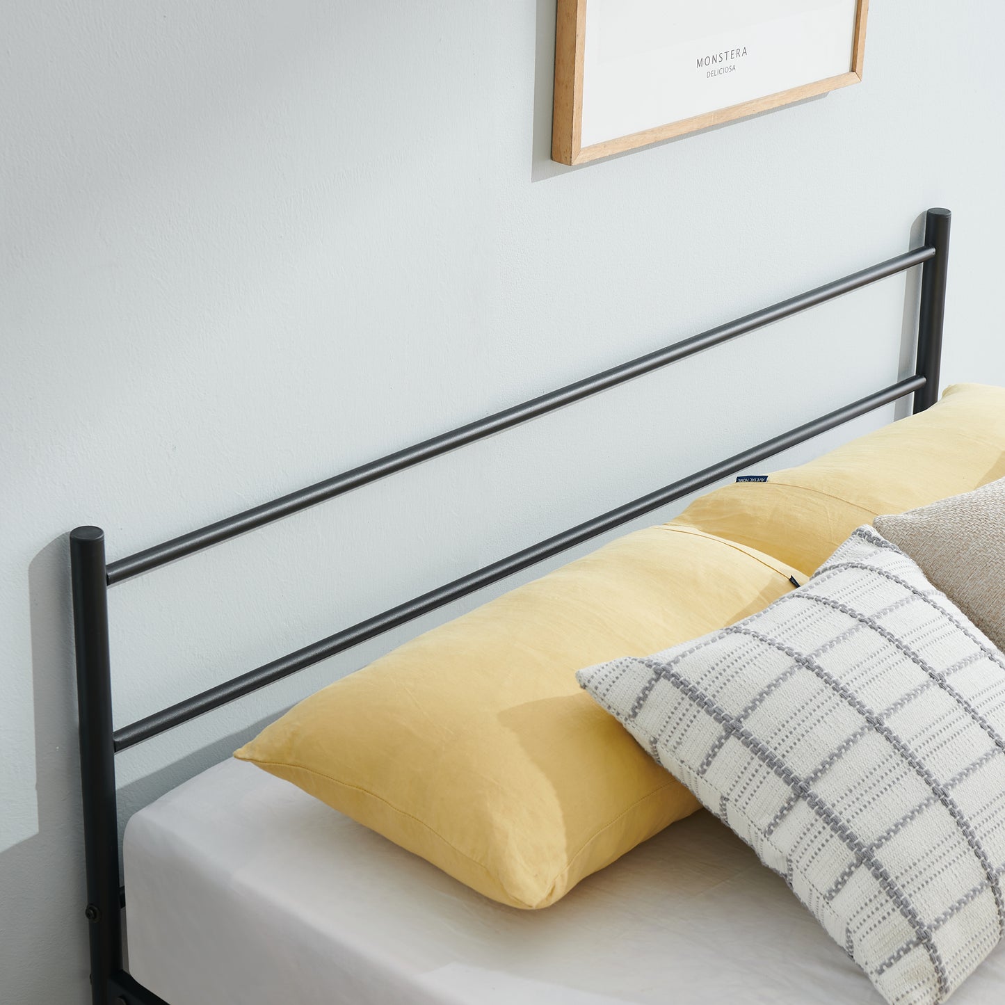 PRIMO Double Metal Bed 141.5*197cm - Black