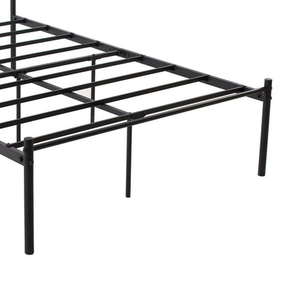 RACE Small Double Metal Bed 123*197cm - Black