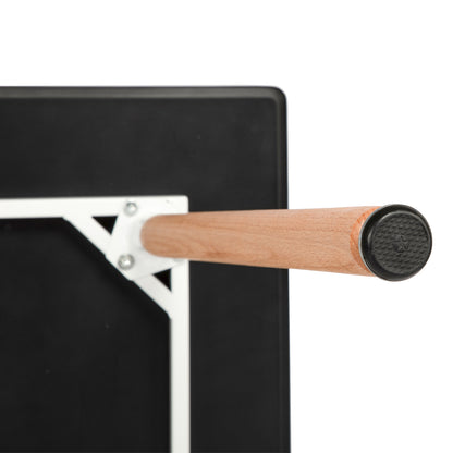 ROLL 160cm Splicing Dining Table With Beech Legs-Black White Black