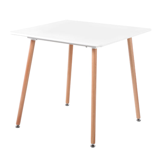 ROOKIE 80cm Dining Table With Beech Legs-White