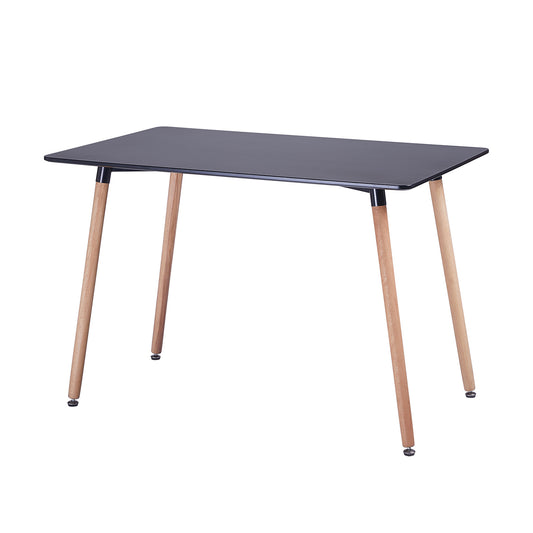 SAGE 110cm Dining Table With Beech Legs-Black