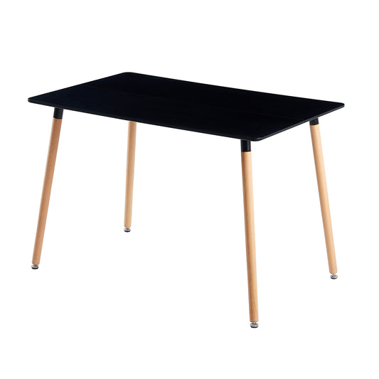 SAGE 110cm Splicing Dining Table With Beech Legs-Black