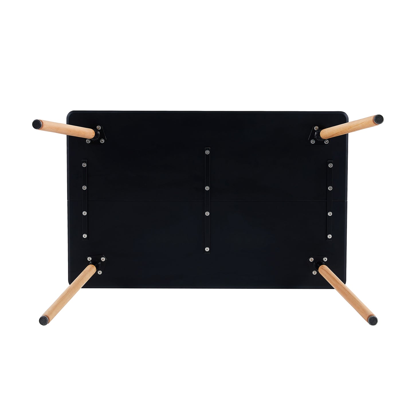 SAGE 110cm Splicing Dining Table With Beech Legs-Black