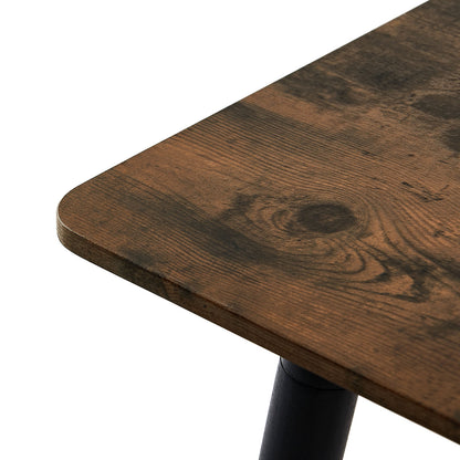 SAGE 110cm Splicing Dining Table With Beech Legs-Vintage Wood Grain