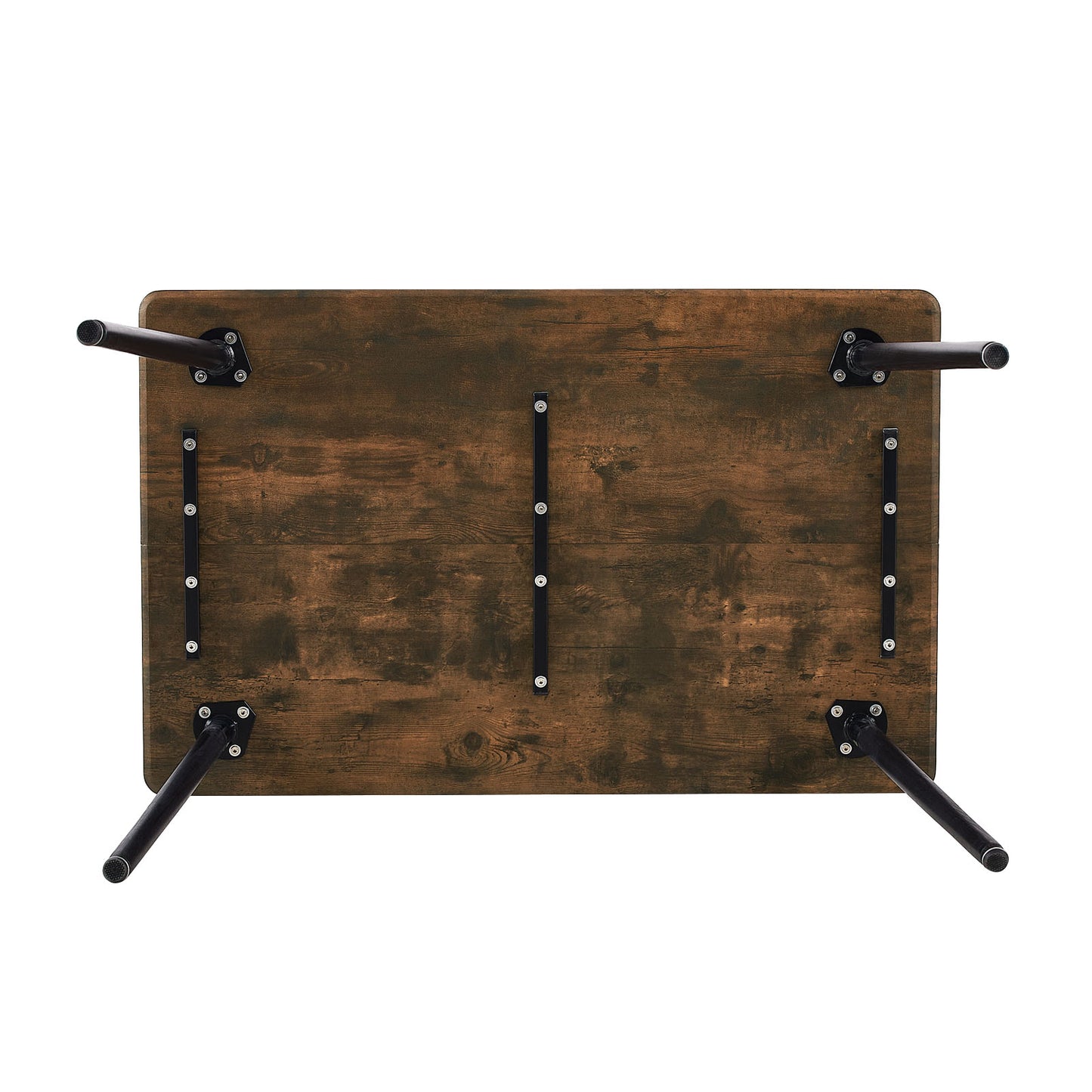 SAGE 110cm Splicing Dining Table With Beech Legs-Vintage Wood Grain
