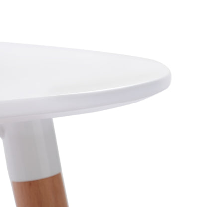 SAGE 110cm Oval Dining Table With Beech Legs-White
