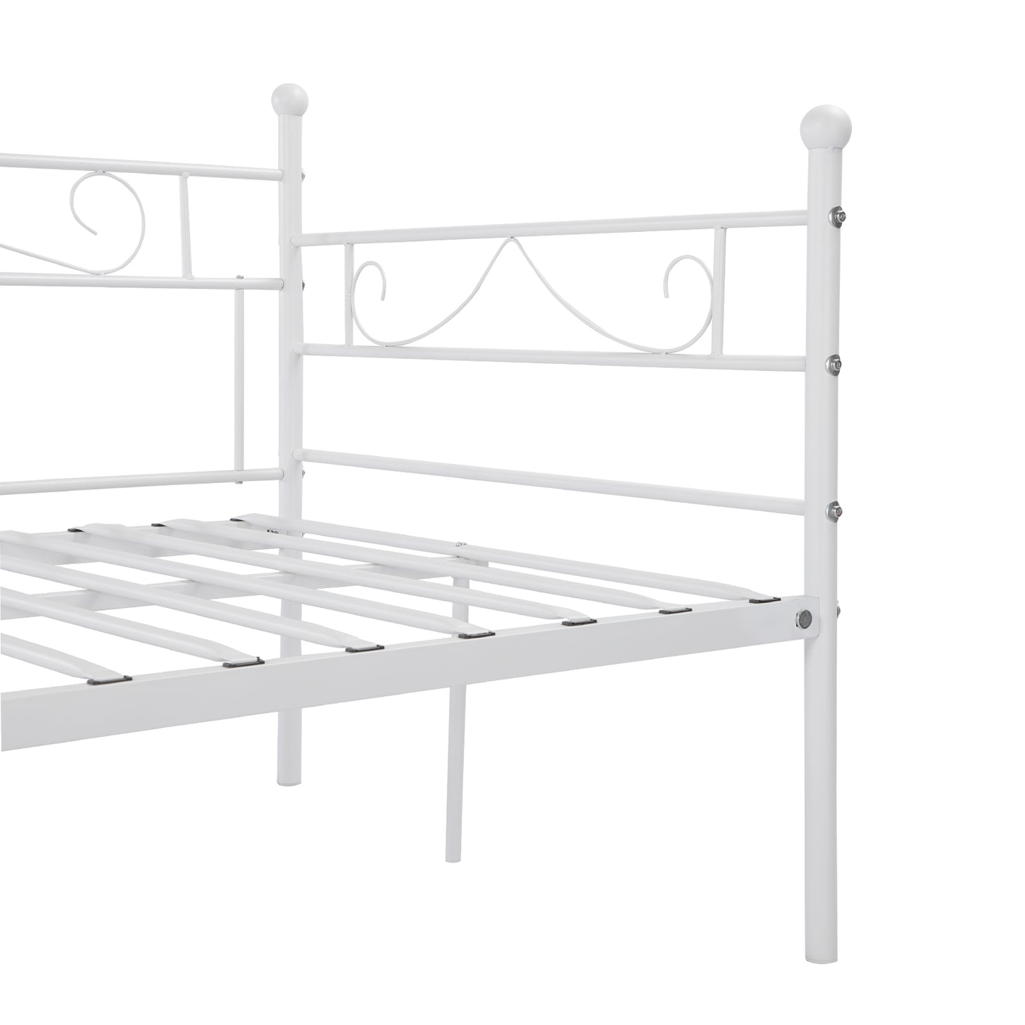 SOROSIS Single Metal Bed 104.5*196.4cm - White