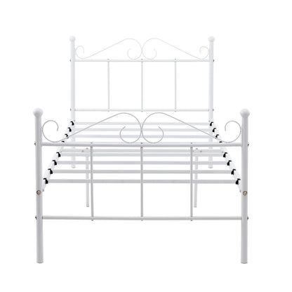 TIKI Double Metal Bed 103*207 cm - White