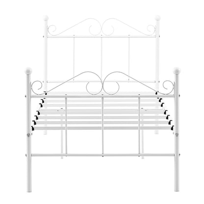 TIKI Single Metal Bed 93*207cm - White