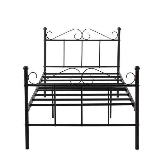 TIKI Double Metal Bed 103*207 cm - Black